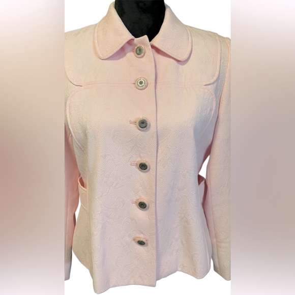 🎉SALE🎉 Sag Harbor Petite Pastel Pink Blazer Jacket | Size 8P - Picture 3 of 14